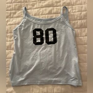 Blue tank top in medium